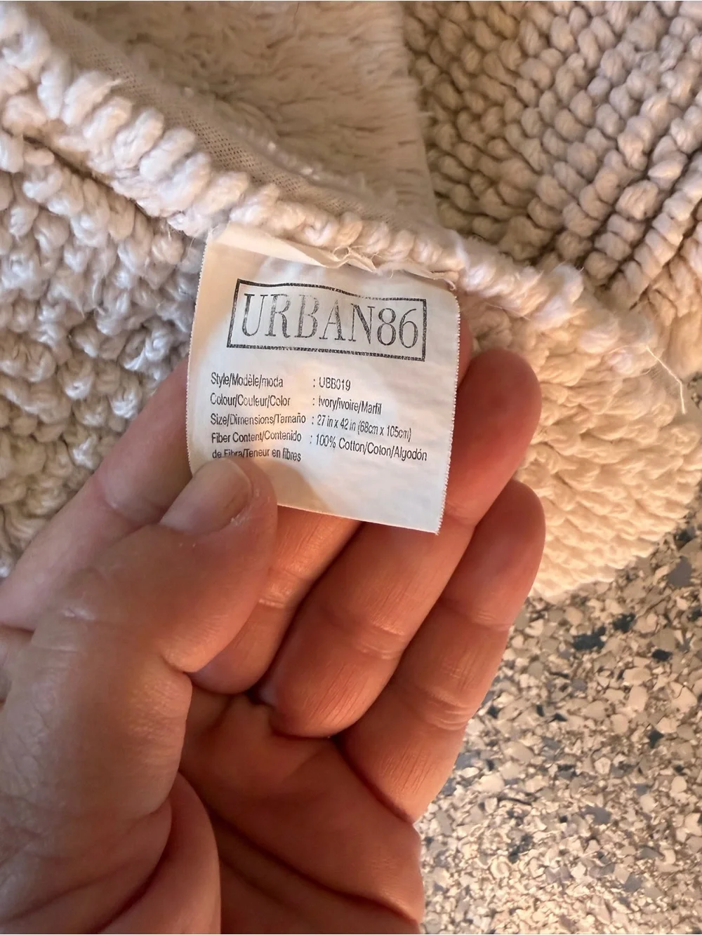 Urban 86 plush cotton